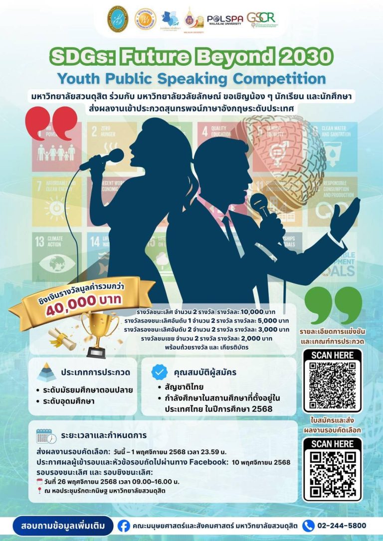 SDGs: Future Beyond 2030 – Youth Public Speaking Competition